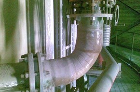 45 degree bend glass fiber elbow anticorossion power plant