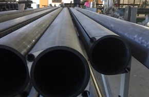 carbon tubes with 2 x racks included in laminate and cut