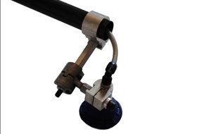carbon fiber robot gripper with standard pneumatic fittings