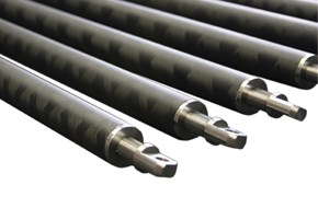 rollers for printing with end fittings